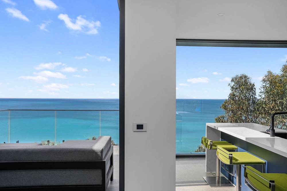 Open views through the house
